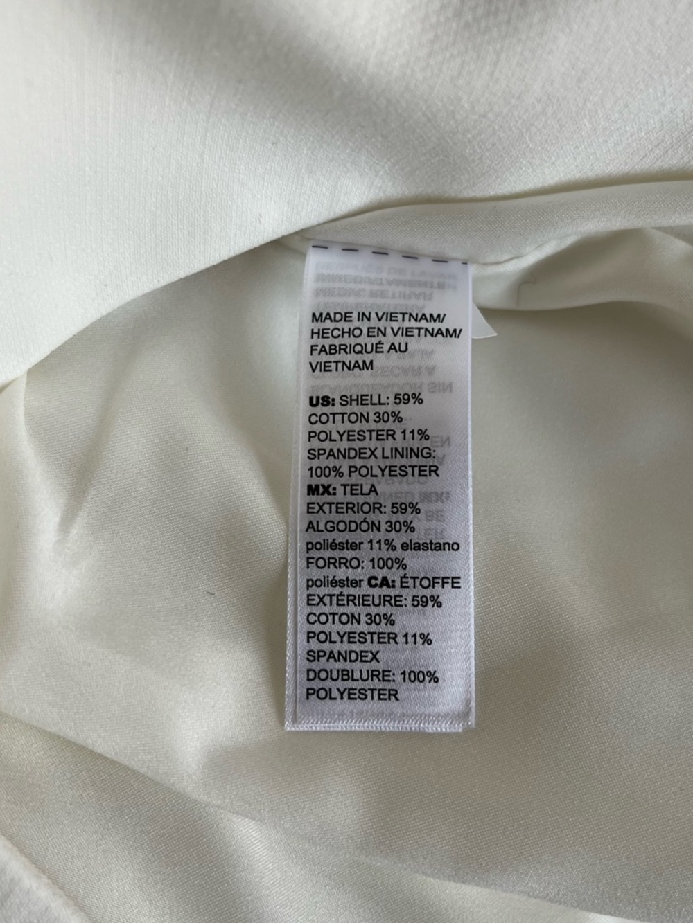 WHBM white Classic Single-Breasted Suiting Blazer size 4 - Picture 5 of 7